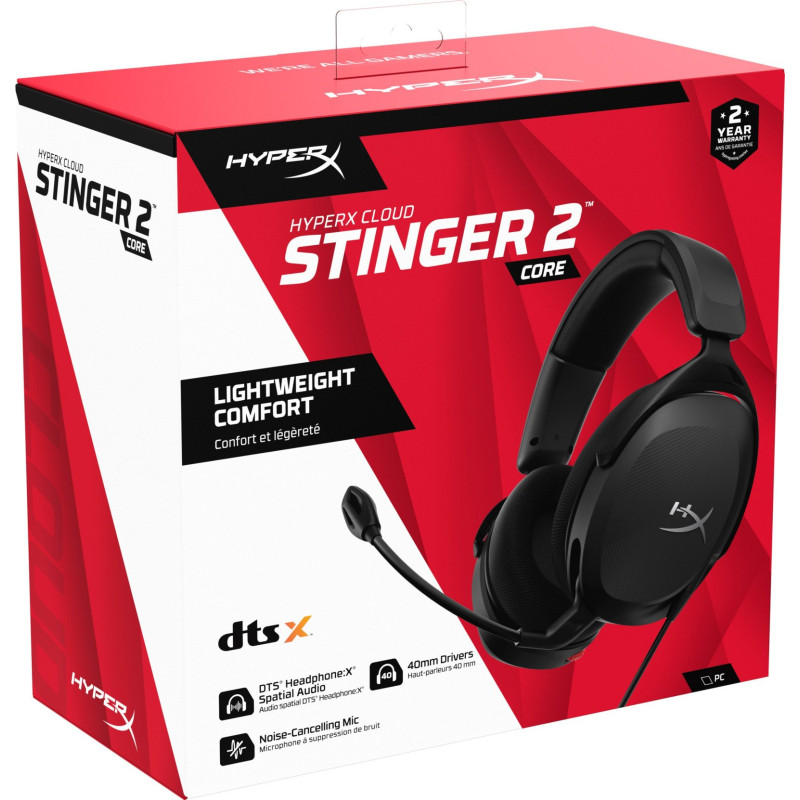 Навушники HyperX Cloud Stinger 2 Core Wired Black (683L9AA)