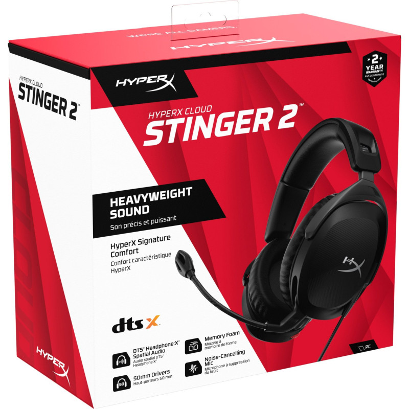 Навушники HyperX Cloud Stinger 2 Wired Black (519T1AA)