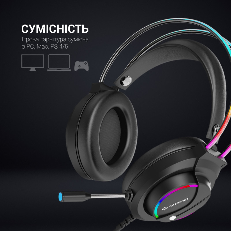 Навушники GamePro Nitro HS733 Black