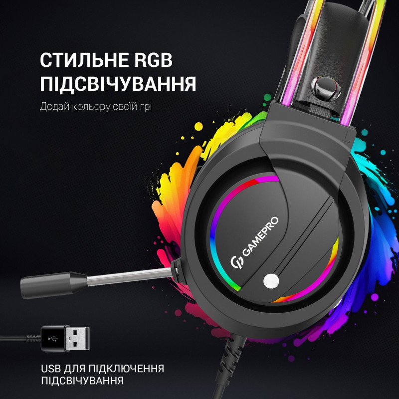 Навушники GamePro Nitro HS733 Black
