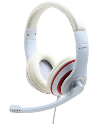 Навушники Gembird MHS-03-WTRD White/Red