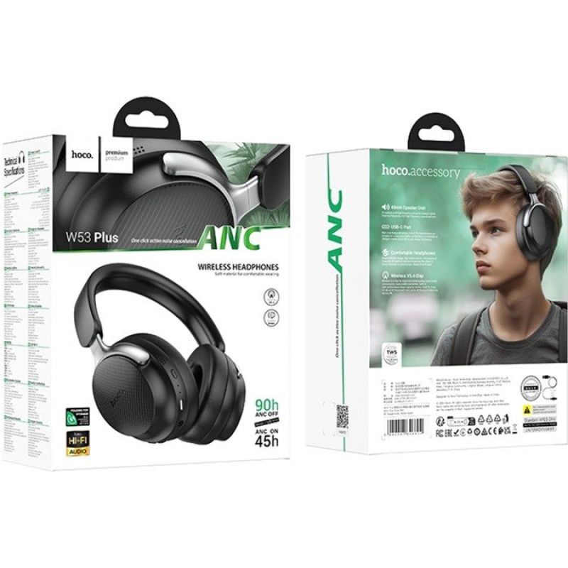 Навушники Hoco W53 Plus Tone Gray