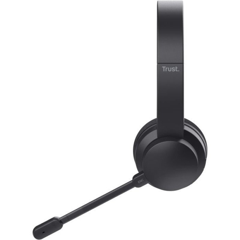 Навушники TRUST Ayda Wireless ENC headset - Black Ayda Wireless ENC Black (25463)