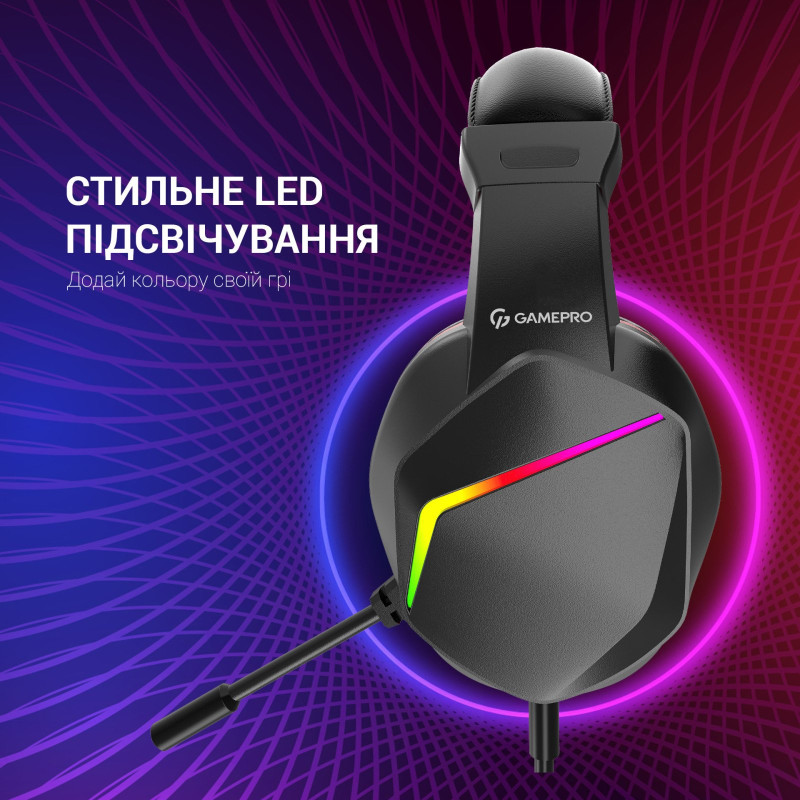 Навушники GamePro HS311 RGB Black/Red (HS311)