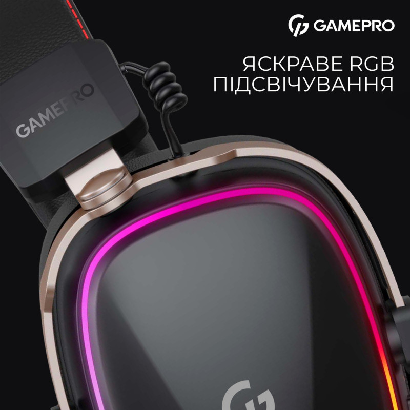 Навушники GamePro Asgard Valkyria Wireless RGB Tri-Mod Black (HSW249)