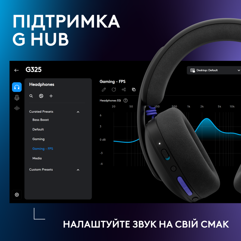 Навушники Logitech G325 Lightspeed Wireless Black