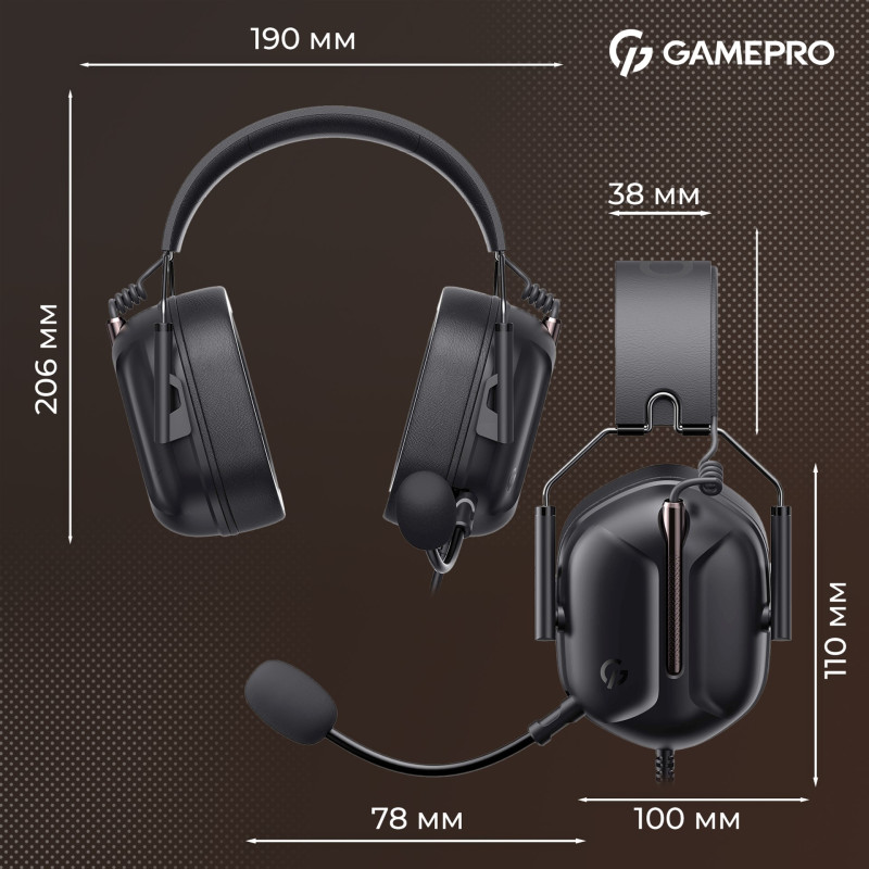 Навушники GamePro Genesis Hunter Black (HS1350B)