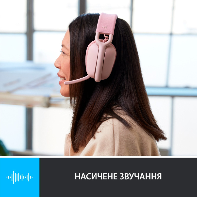 Навушники Logitech Zone Vibe 100 Wireless Rose (981-001224)