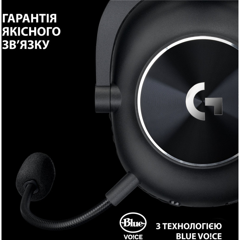 Гарнітура Logitech G Pro X2 Wireless LightSpeed Black (981-001263)