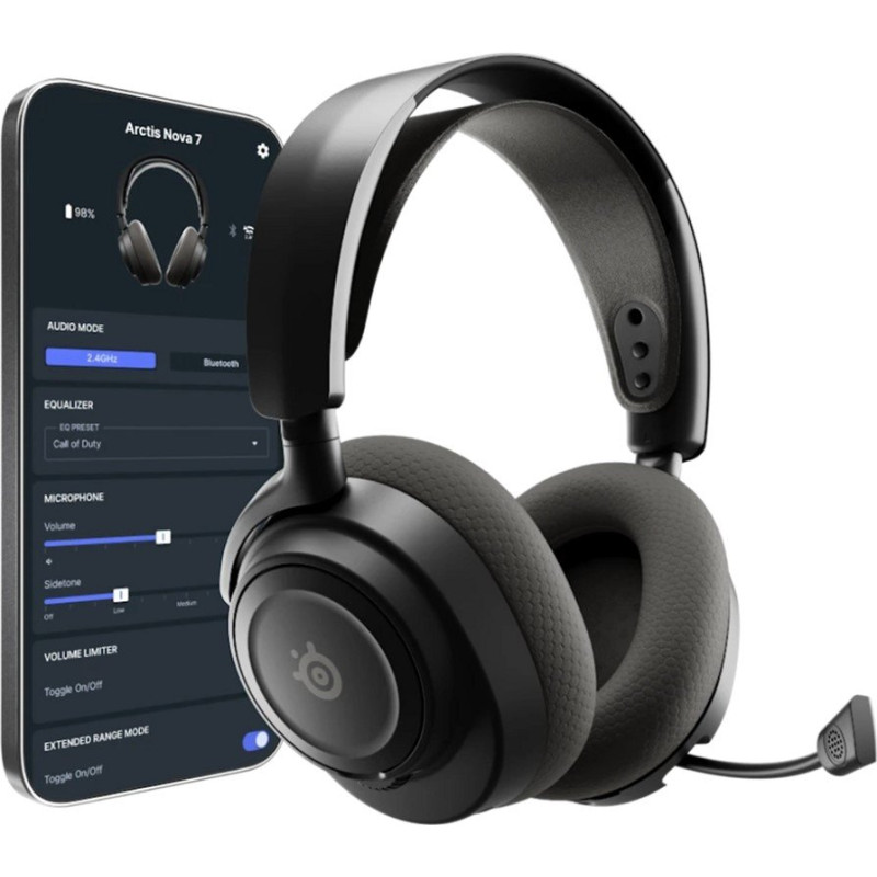 Навушники SteelSeries Arctis Nova 7P Gen 2 Wireless Black (61744)