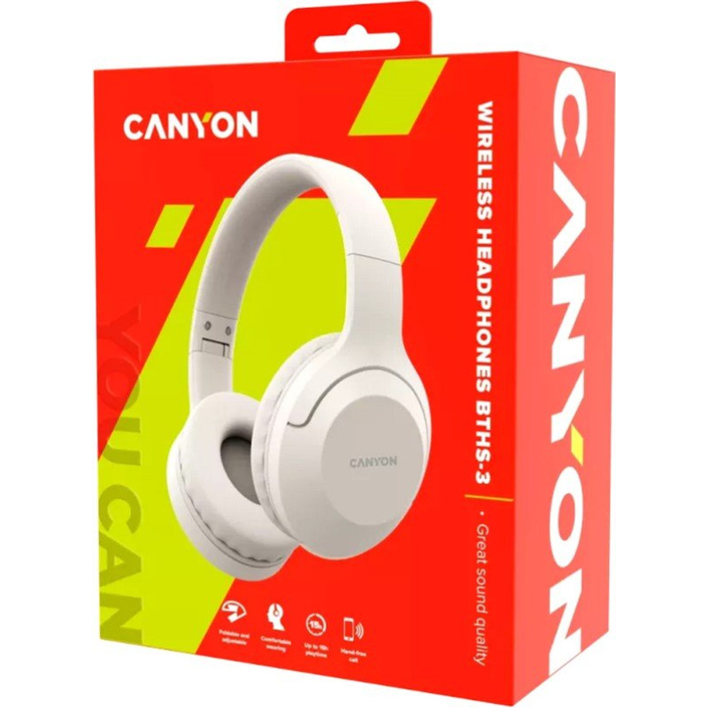 Навушники Canyon BTHS-3 Beige (CNS-CBTHS3BE) 