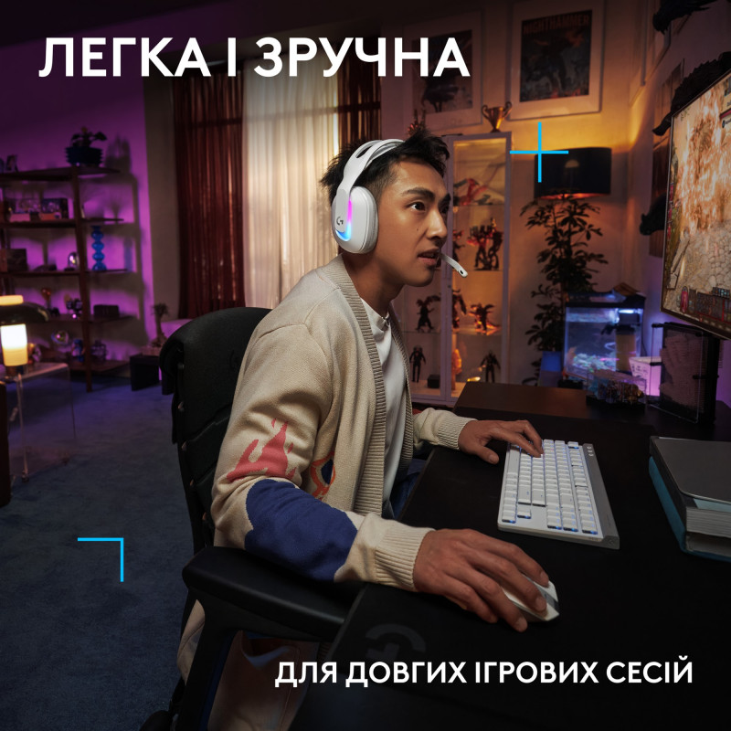 Навушники Logitech G522 Lightspeed White (981-001550)