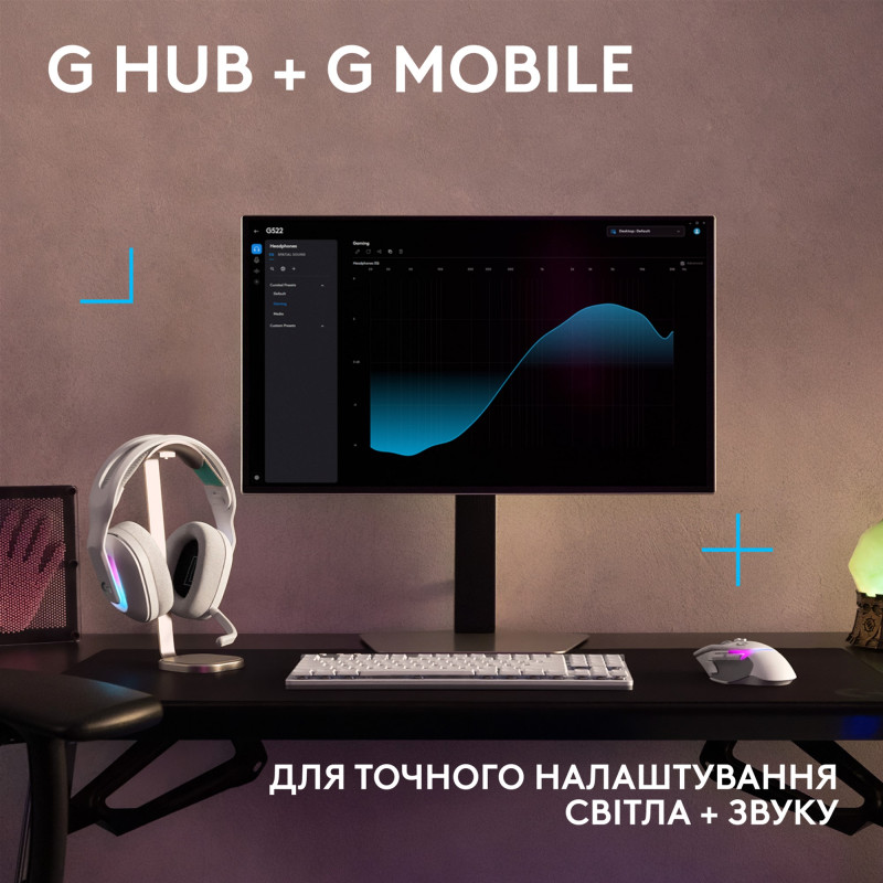 Навушники Logitech G522 Lightspeed White (981-001550)