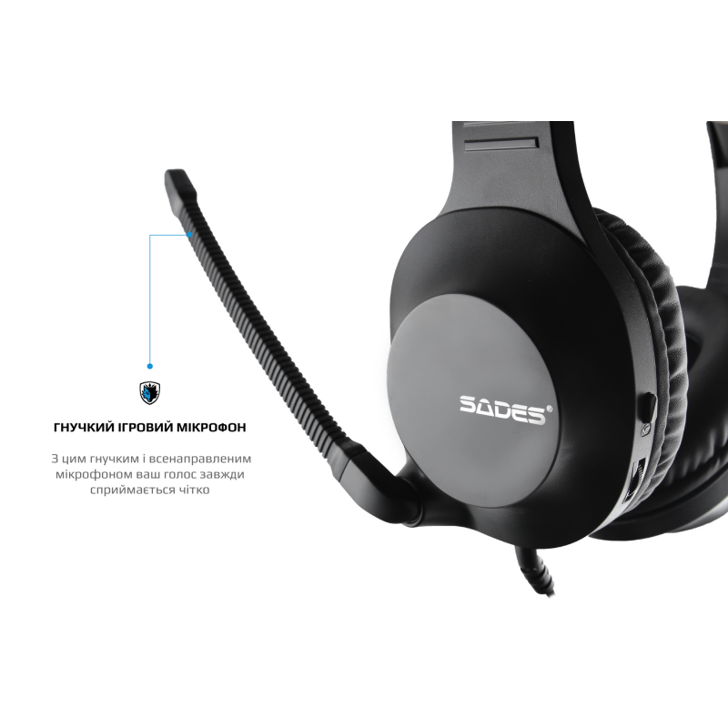 Навушники Sades SA-721 Spirits Black (sa721bkj)