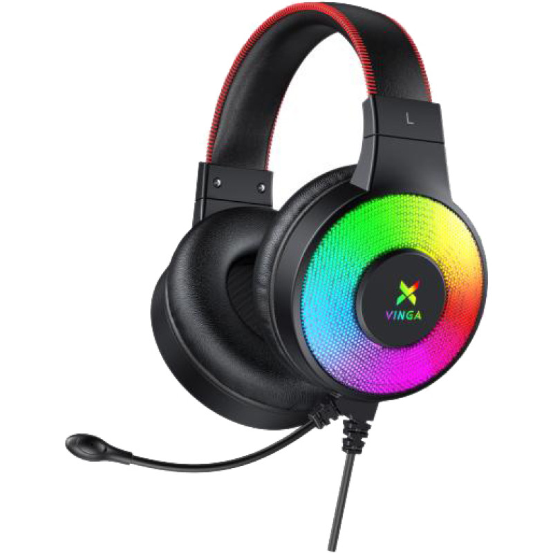 Наушники Vinga HSCU-100 Gaming LED Black (HSCU-100)