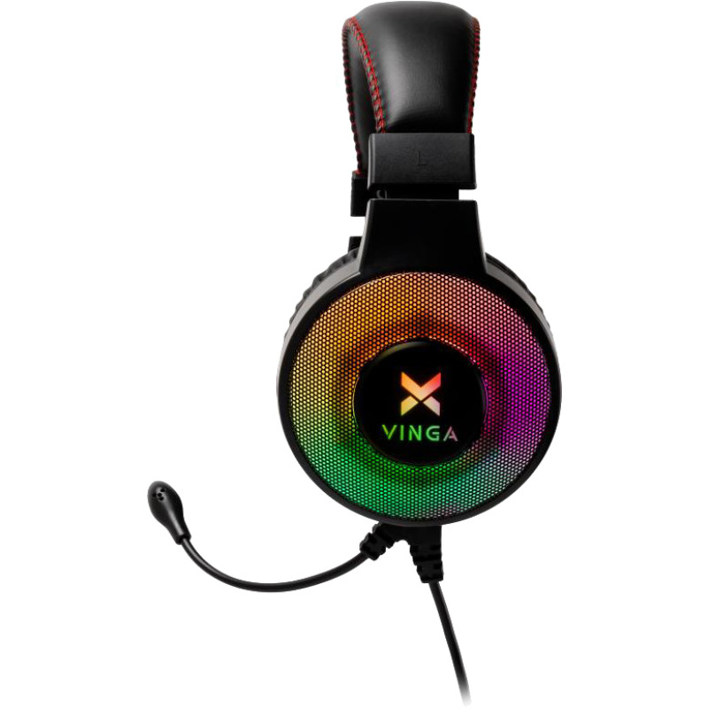 Наушники Vinga HSCU-100 Gaming LED Black (HSCU-100)