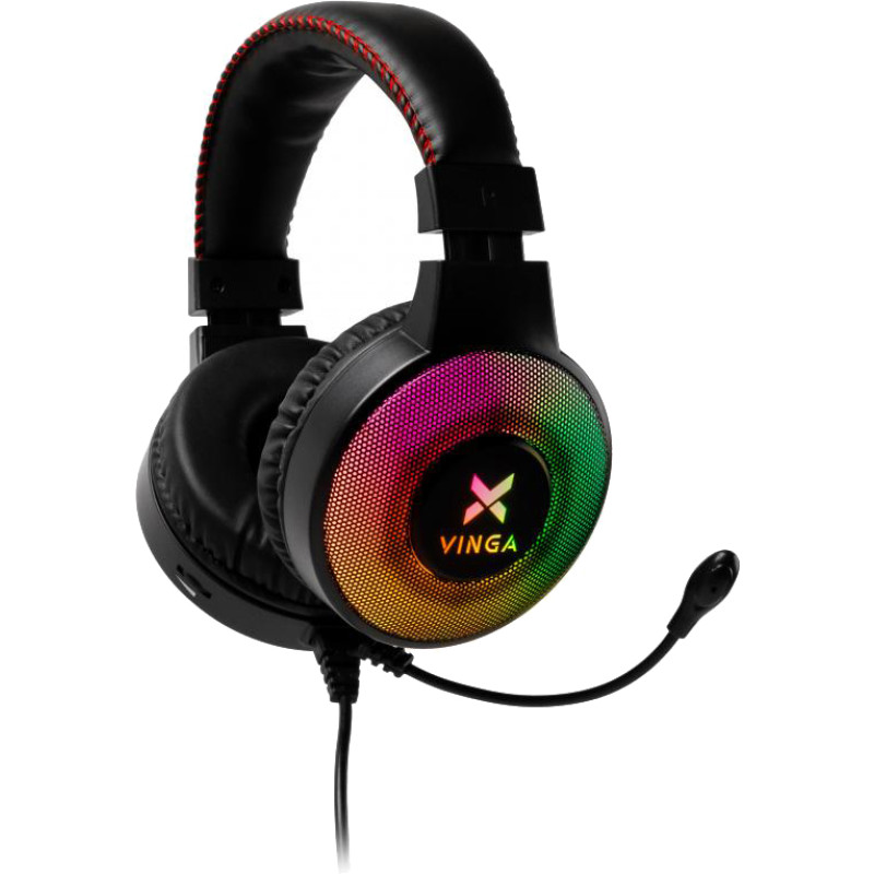 Наушники Vinga HSCU-100 Gaming LED Black (HSCU-100)