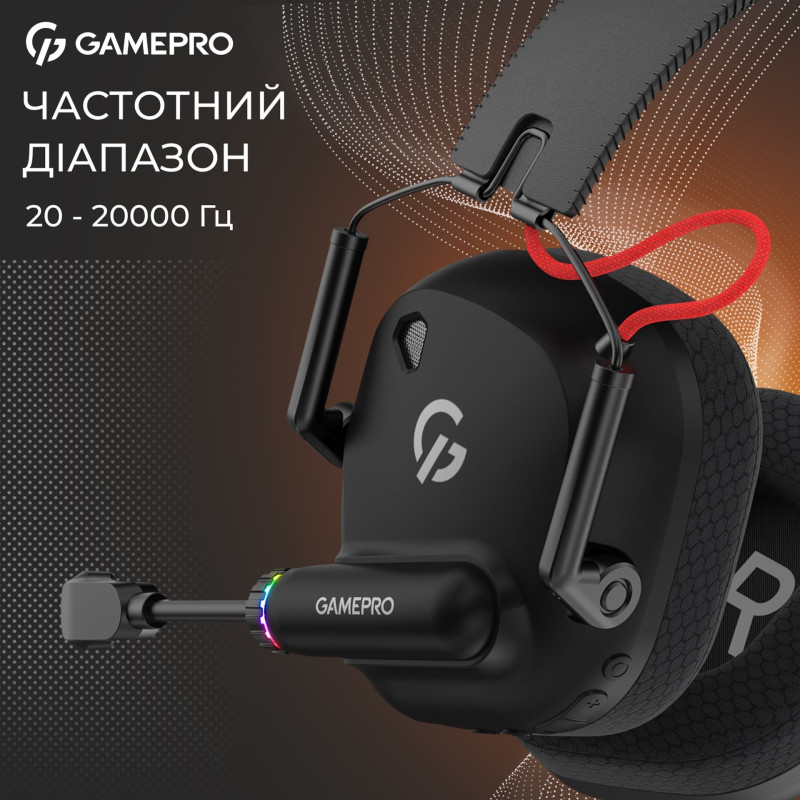 Навушники GamePro Genesis Mercury Pro 3-Mode Black (HSW120B)