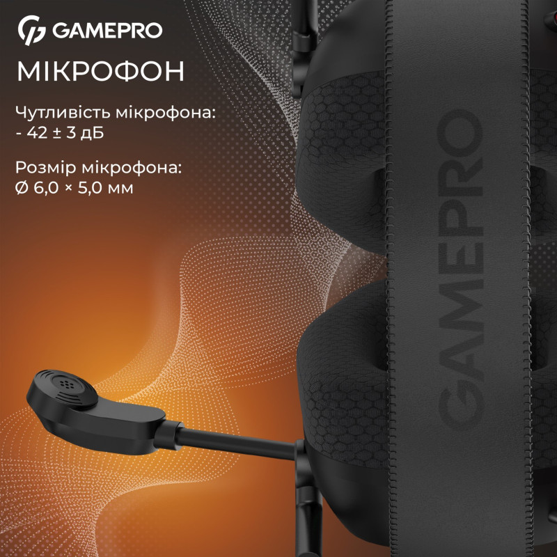 Навушники GamePro Genesis Mercury Pro 3-Mode Black (HSW120B)