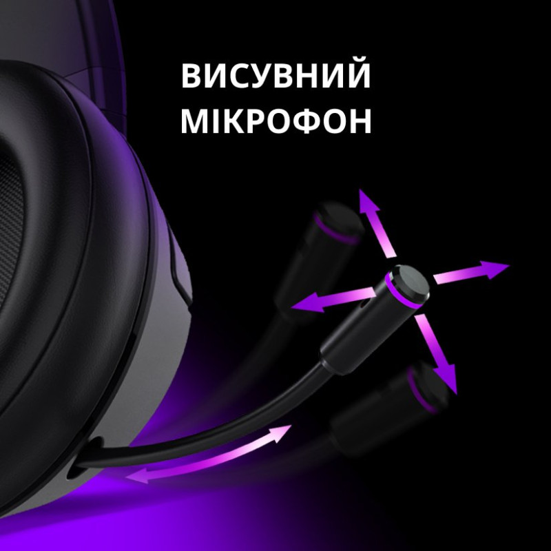 Навушники Lorgar Noah 702 Wireless Gaming Headset Black
