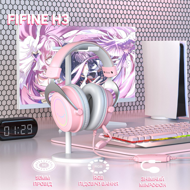 Навушники Fifine RGB H3P