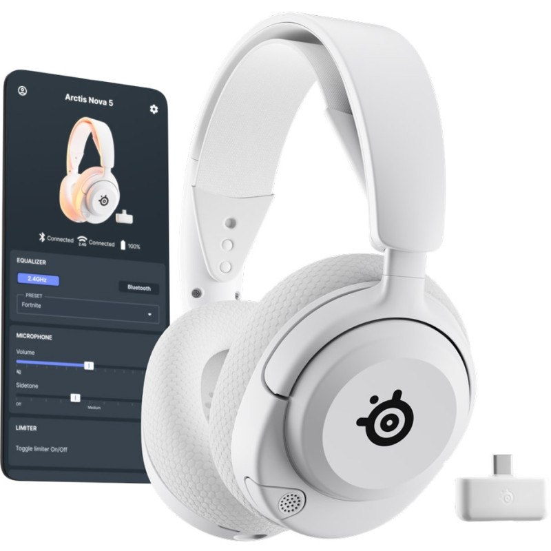 Гарнітура SteelSeries Arctis Nova 5 White MultiPlatform (61671)