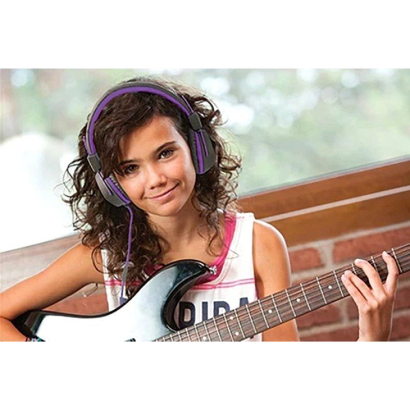 Навушники Jlab JBuddies Studio Wired Graphite/Purple (IEUHJKSTUDIORGRYPRP6)