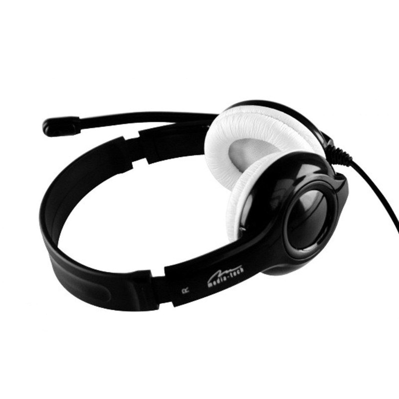 Навушники Media-Tech EPSILION USB Black-White (MT3573)