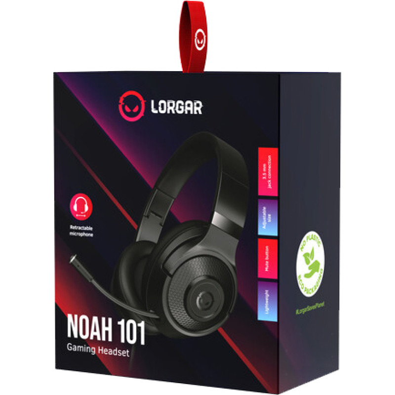 Гарнітура Canyon Lorgar Noah 101 Gaming 3.5 mm Black (LRG-GHS101B)