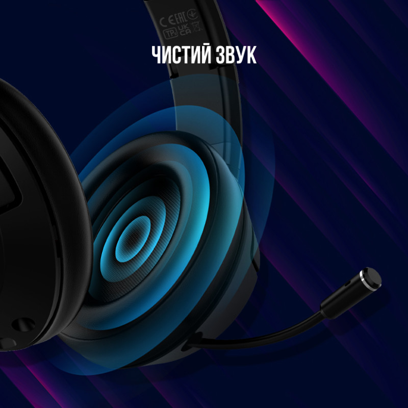 Гарнітура Canyon Lorgar Noah 101 Gaming 3.5 mm Black (LRG-GHS101B)