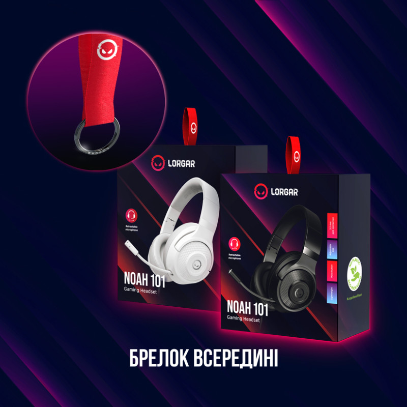 Гарнітура Canyon Lorgar Noah 101 Gaming 3.5 mm Black (LRG-GHS101B)