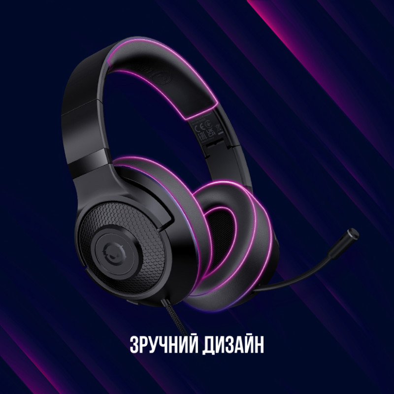 Гарнітура Canyon Lorgar Noah 101 Gaming 3.5 mm Black (LRG-GHS101B)