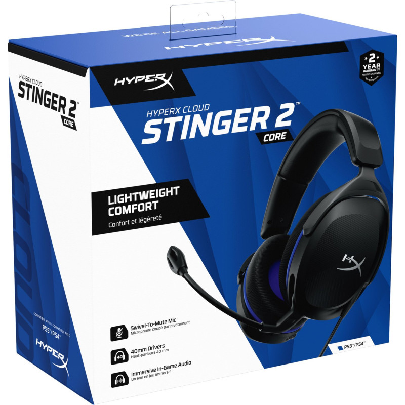 Навушники HyperX Cloud Stinger 2 Core PS, Black (6H9B6AA)