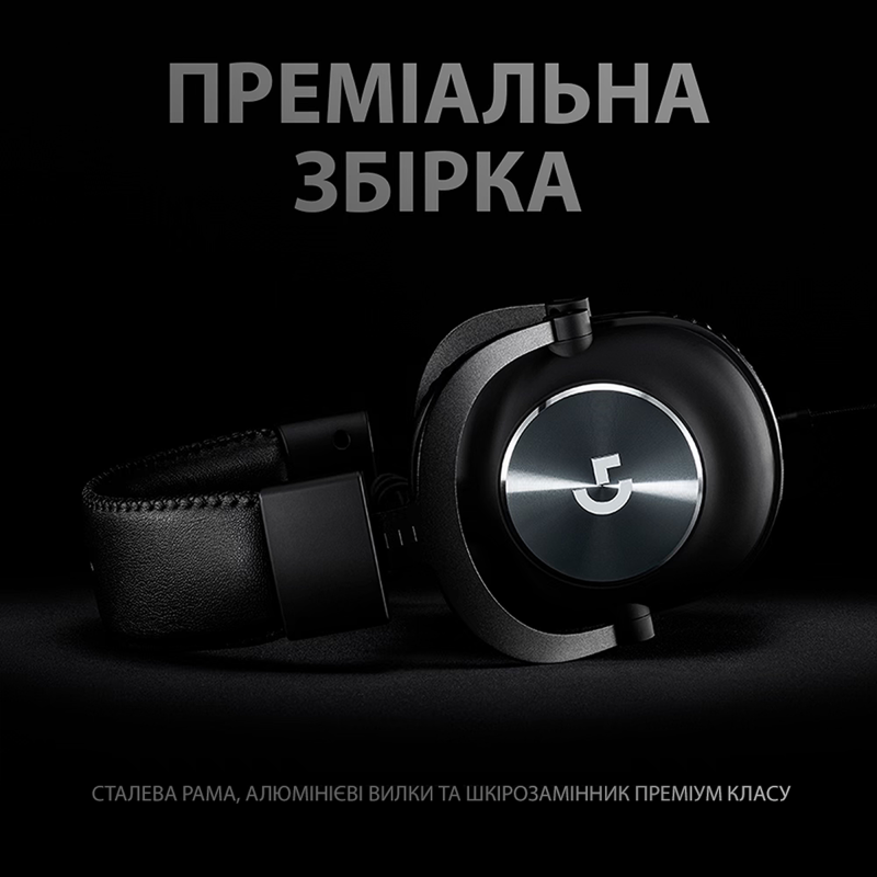 Навушники Logitech G PRO X Gaming Headset + Stand USB Black (991-000358)