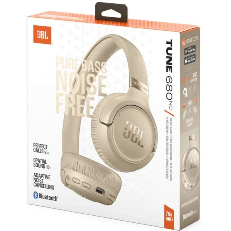 Навушники JBL TUNE 680NC Beige (JBLT680NCBEG)