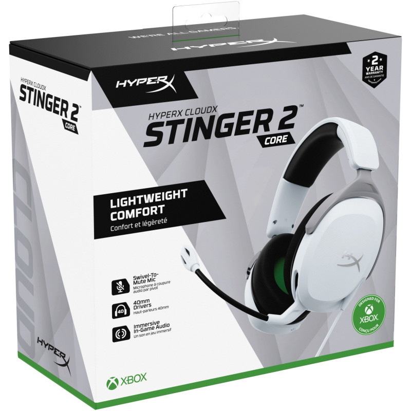 Наушники HyperX Cloud Stinger 2 Core Xbox, White (6H9B7AA)