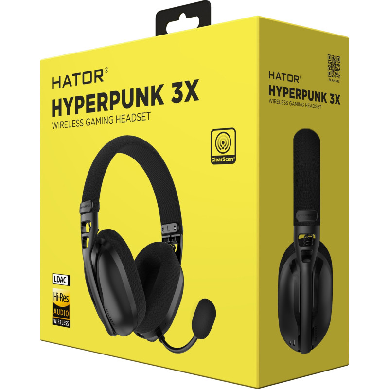 Навушники HATOR Hyperpunk 3X Wireless Black (ESH14)