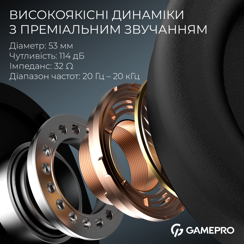 Навушники GamePro Asgard Skald Origin Black/Red (HS850BR)