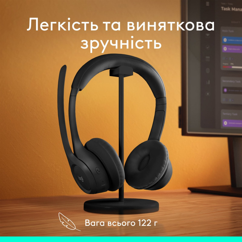 Навушники Logitech Zone 300 Wireless Black (981-001407)