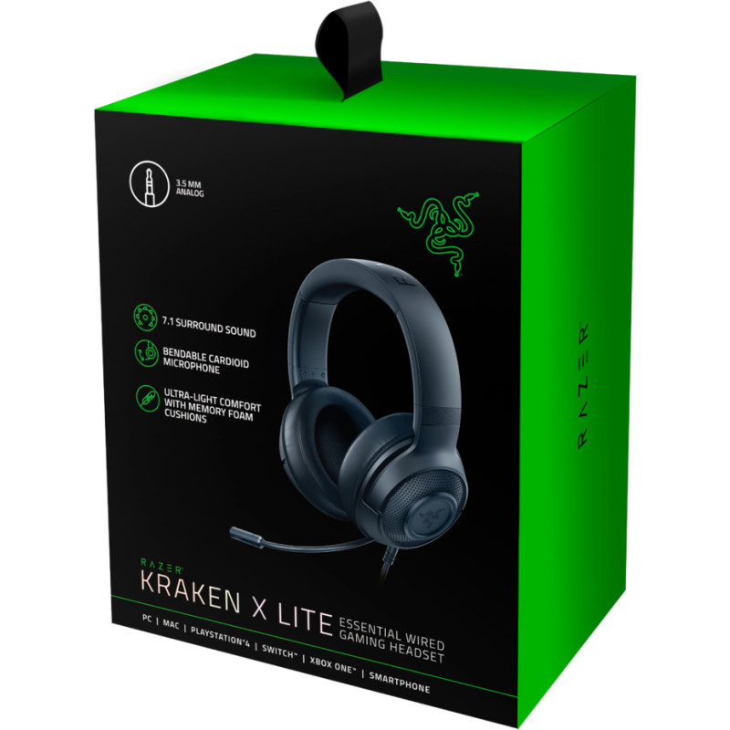 Гарнітура Razer Kraken X Lite (RZ04-02950100-R381) Black