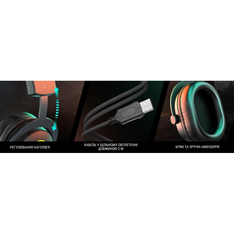 Навушники Fifine RGB H6 Black