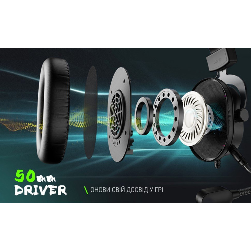 Навушники Fifine RGB H6 Black