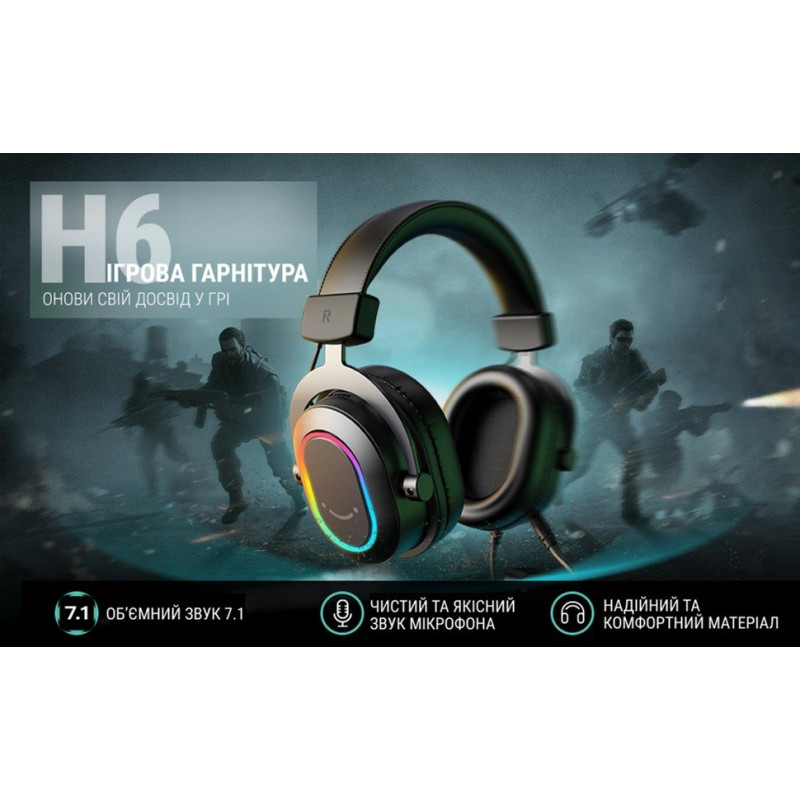 Навушники Fifine RGB H6 Black