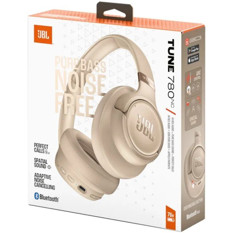 Навушники JBL TUNE 780NC Beige (JBLT780NCBEG)