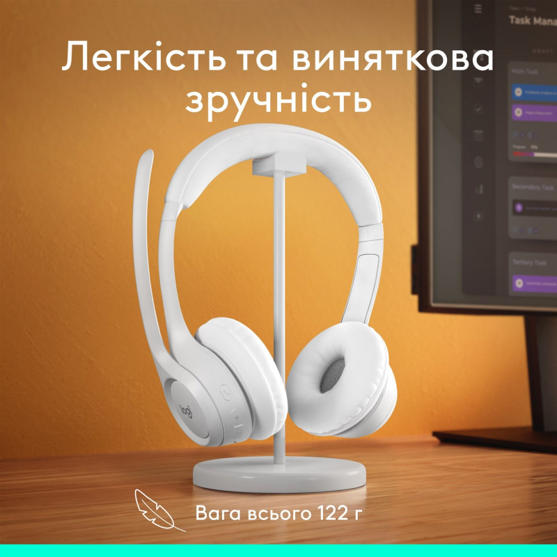 Наушники Logitech Zone 300 Wireless Off-White (981-001417)