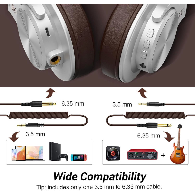 Навушники OneOdio Fusion A70 Silver Brown