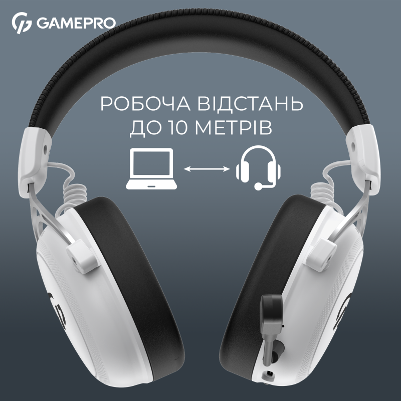 Навушники GamePro Asgard Skald White (HSW160W)