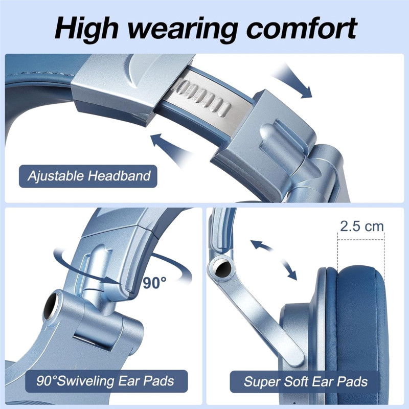 Навушники OneOdio Fusion A70 Sky Blue