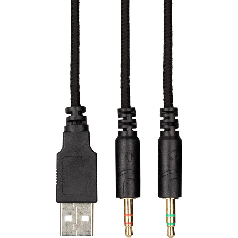 Навушники 2E HG330 Gaming LED black (2E-HG330BK)