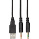 Навушники 2E HG330 Gaming LED black (2E-HG330BK)